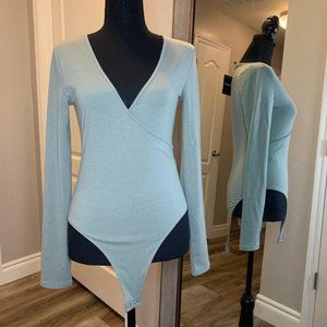 FOREVER 21 Fitted Low Cut Bodysuit